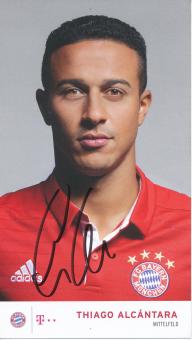 Thiago Alcantara   2016/2017  FC Bayern München Fußball Autogrammkarte original signiert 