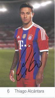 Thiago Alcantara  2014/2015  FC Bayern München Fußball Autogrammkarte original signiert 