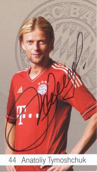 Anatoliy Tymoshchuk  2012/2013  FC Bayern München Fußball Autogrammkarte original signiert 