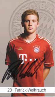 Patrick Weihrauch  2012/2013  FC Bayern München Fußball Autogrammkarte original signiert 