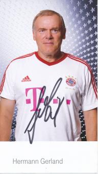 Hermann Gerland   2011/2012  FC Bayern München Fußball Autogrammkarte original signiert 