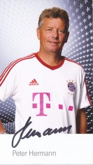 Peter Hermann   2011/2012  FC Bayern München Fußball Autogrammkarte original signiert 