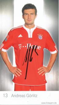 Andreas Görlitz  2019/2010  FC Bayern München Fußball Autogrammkarte original signiert 