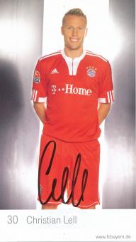 Christian Lell   2019/2010  FC Bayern München Fußball Autogrammkarte original signiert 