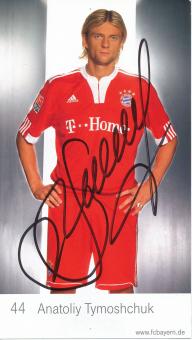 Anatoliy Tymoshchuk   2019/2010  FC Bayern München Fußball Autogrammkarte original signiert 