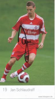 Jan Schlaudraff   2007/2008  FC Bayern München Fußball Autogrammkarte original signiert 