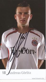 Andreas Görlitz  2006/2007  FC Bayern München Fußball Autogrammkarte original signiert 
