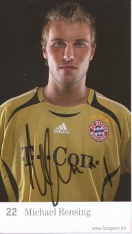 Michael Rensing  2006/2007  FC Bayern München Fußball Autogrammkarte original signiert 