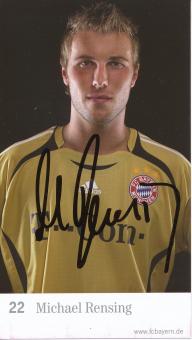 Michael Rensing  2006/2007  FC Bayern München Fußball Autogrammkarte original signiert 