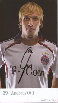 Andreas Ottl  2006/2007  FC Bayern München Fußball Autogrammkarte original signiert 