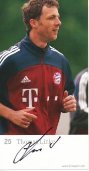 Thomas Linke  2002/2003  FC Bayern München Fußball Autogrammkarte original signiert 