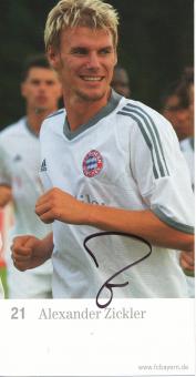 Alexander Zickler  2002/2003  FC Bayern München Fußball Autogrammkarte original signiert 