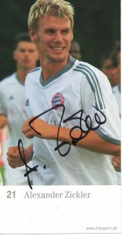 Alexander Zickler  2002/2003  FC Bayern München Fußball Autogrammkarte original signiert 
