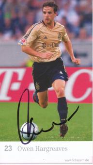 Owen Hargreaves  2004/2005  FC Bayern München Fußball Autogrammkarte original signiert 