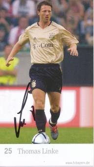 Thomas Linke  2004/2005  FC Bayern München Fußball Autogrammkarte original signiert 
