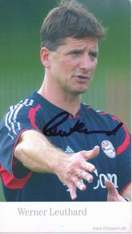Werner Leuthard  2004/2005  FC Bayern München Fußball Autogrammkarte original signiert 