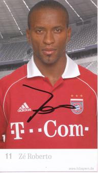 Ze Roberto  2005/2006  FC Bayern München Fußball Autogrammkarte original signiert 