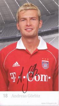Andreas Görlitz  2005/2006  FC Bayern München Fußball Autogrammkarte original signiert 