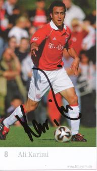 Ali Karimi  2005/2006  FC Bayern München Fußball Autogrammkarte original signiert 