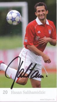 Hasan Salihamidzic  2005/2006  FC Bayern München Fußball Autogrammkarte original signiert 
