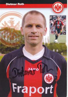 Dietmar Roth  Eintracht Frankfurt Legenden Fußball Autogrammkarte original signiert 