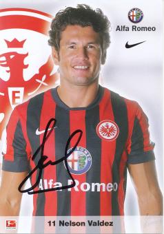 Nelson Valdez  2014/2015  Eintracht Frankfurt Fußball Autogrammkarte original signiert 