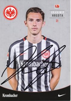 Branimir Hrgota  2016/2017  Eintracht Frankfurt Fußball Autogrammkarte original signiert 