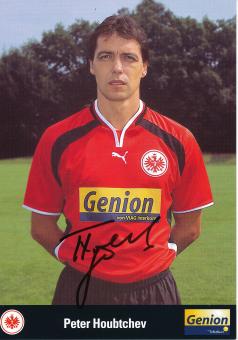 Peter Houbtchev  2000/2001  Eintracht Frankfurt Fußball Autogrammkarte original signiert 