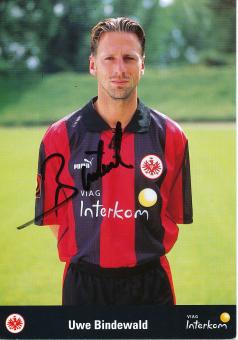 Uwe Bindewald  1999/2000  Eintracht Frankfurt Fußball Autogrammkarte original signiert 