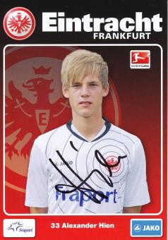 Alexander Hien  2011/2012  Eintracht Frankfurt Fußball Autogrammkarte original signiert 