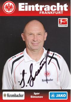 Igor Simonov  2012/2013  Eintracht Frankfurt Fußball Autogrammkarte original signiert 