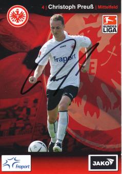 Christoph Preuß  2007/2008  Eintracht Frankfurt Fußball Autogrammkarte original signiert 