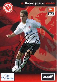 Kreso Ljubicic  2007/2008  Eintracht Frankfurt Fußball Autogrammkarte original signiert 