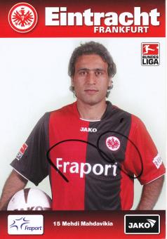Mehdi Mahdavikia  2008/2009  Eintracht Frankfurt Fußball Autogrammkarte original signiert 