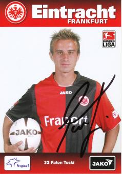 Fanton Toski  2008/2009  Eintracht Frankfurt Fußball Autogrammkarte original signiert 