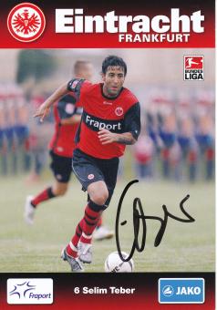 Selim Teber  2009/2010  Eintracht Frankfurt Fußball Autogrammkarte original signiert 