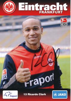 Ricardo Clark  2009/2010  Eintracht Frankfurt Fußball Autogrammkarte original signiert 