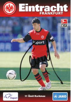Ümit Korkmaz  2009/2010  Eintracht Frankfurt Fußball Autogrammkarte original signiert 