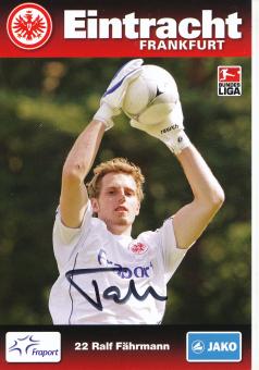 Ralf Fährmann  2009/2010  Eintracht Frankfurt Fußball Autogrammkarte original signiert 