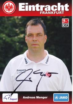 Andreas Menger  2009/2010  Eintracht Frankfurt Fußball Autogrammkarte original signiert 