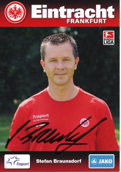 Stefan Braunsdorf  2009/2010  Eintracht Frankfurt Fußball Autogrammkarte original signiert 