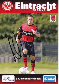 Alexander Vasoski   2009/2010  Eintracht Frankfurt Fußball Autogrammkarte original signiert 