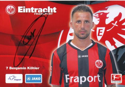Benjamin Köhler  2010/2011  Eintracht Frankfurt Fußball Autogrammkarte original signiert 