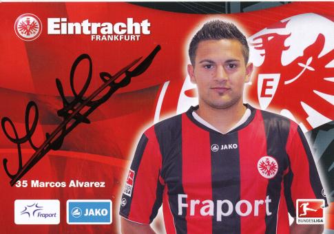 Marcos Alvarez   2010/2011  Eintracht Frankfurt Fußball Autogrammkarte original signiert 