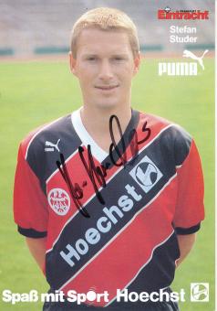 Stefan Studer  1988/1989  Eintracht Frankfurt Fußball Autogrammkarte original signiert 