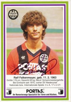 Ralf Falkenmayer  1984/1985  Eintracht Frankfurt Fußball Autogrammkarte original signiert 