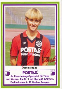 Armin Kraaz  1984/1985  Eintracht Frankfurt Fußball Autogrammkarte original signiert 