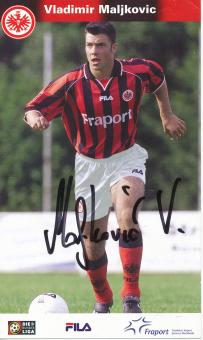 Vladimir Maljkovic  2001/2002  Eintracht Frankfurt Fußball Autogrammkarte original signiert 