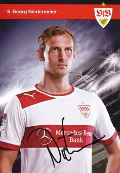 Georg Niedermeier  2012/2013 VFB Stuttgart Fußball Autogrammkarte original signiert 
