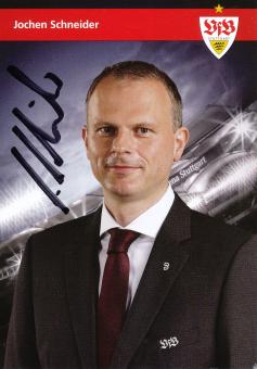 Jochen Schneider  2012/2013 VFB Stuttgart Fußball Autogrammkarte original signiert 